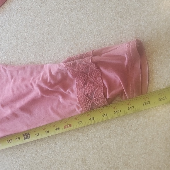 POL Hooded Long Sleeve Tunic Dusty Rose Size L - Picture 5 of 12